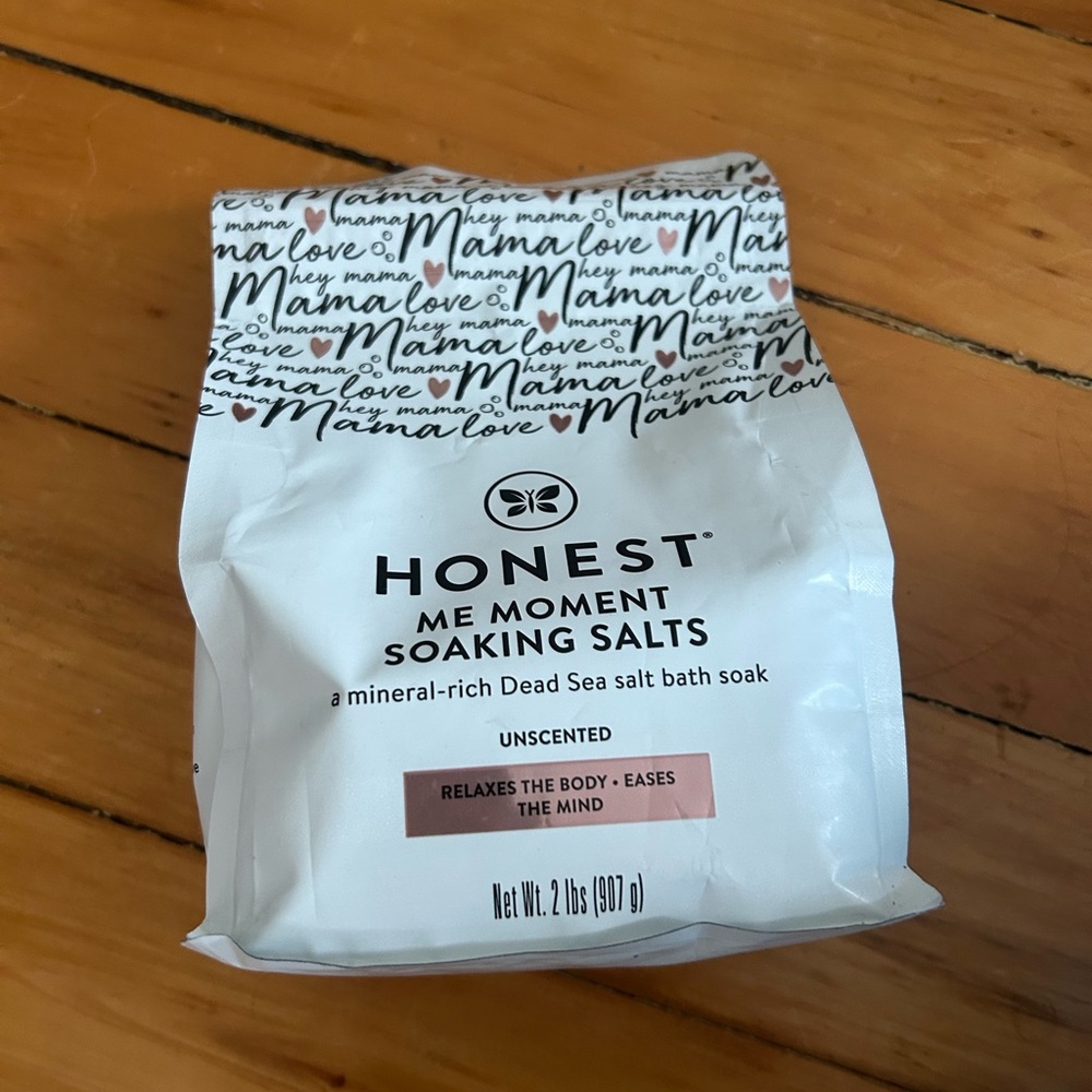 ☀️3/$25 Honest Me Moment Soaking Salts With Dead Sea Salt Unscented White 2 Lbs